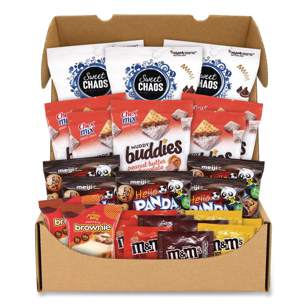 Snack Box Pros Peanut Butter and Chocolate Dessert Box, Peanut Butter Chocolate, 24 Assorted Snacks/Box (GRR70000193) Box of 24