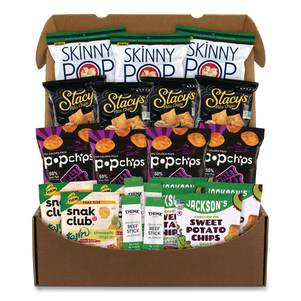 Snack Box Pros Sweet and Spicy Snack Box, 22 Assorted Snacks/Box (GRR70000194) Box of 22