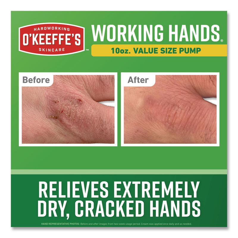 O'Keeffe's® Working Hands Hand Cream, 10 oz Pump Bottle, 2/Carton (GOR116639) Case of 2