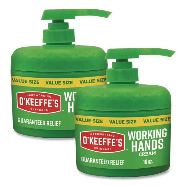 O'Keeffe's® Working Hands Hand Cream, 10 oz Pump Bottle, 2/Carton (GOR116639) Case of 2