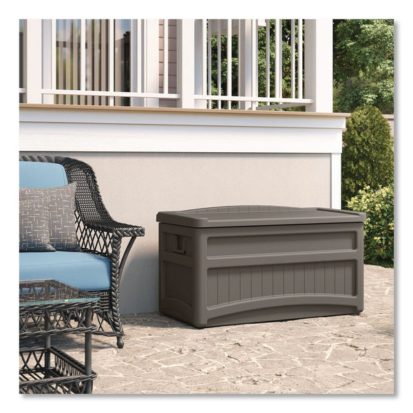 Suncast® Medium Deck Box, 73 gal, 46" x 23.75" x 25.5", Stoney (SUADB7500ST) Each