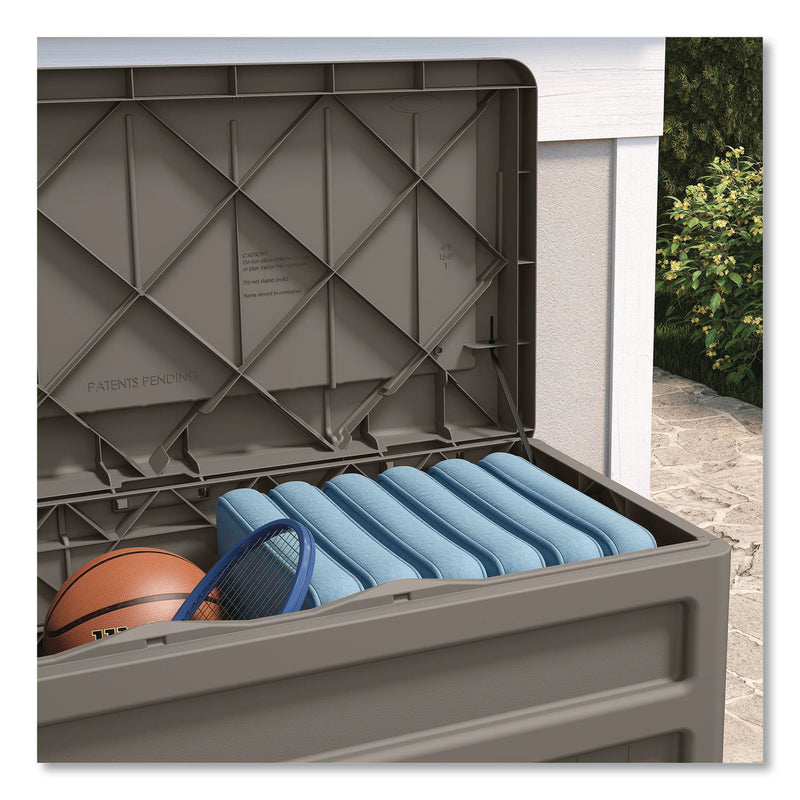 Suncast® Medium Deck Box, 73 gal, 46" x 23.75" x 25.5", Stoney (SUADB7500ST) Each