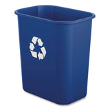 Boardwalk® Deskside Recycling Bin, 3 gal, Polypropylene, Blue (BWK12QTRECYCLEB) Each