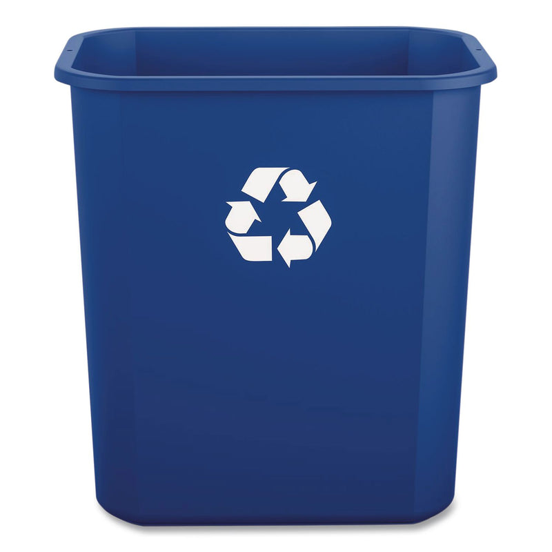 Boardwalk® Recycling Container, 7 gal, Polypropylene, Blue (BWK28QTRECYCLEB) Each