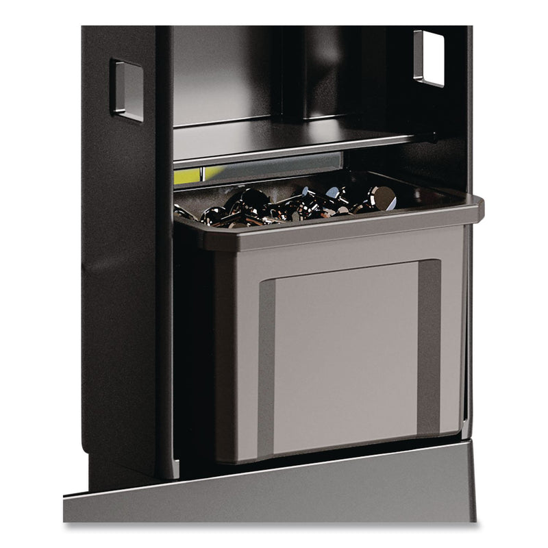 Suncast Commercial® Customizable Bin System for Utility Carts, 2 Large Bins, 4 Small Bins, Black (SUAPUCBIN6) Each