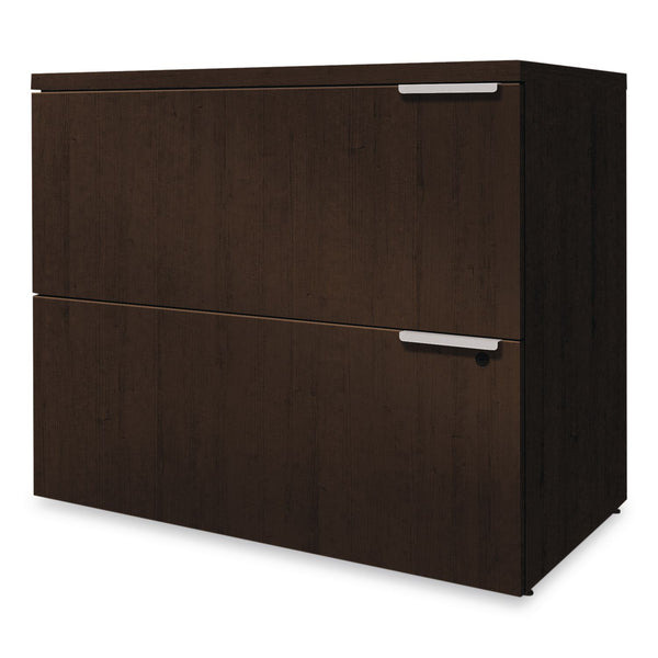 HON® Voi Lateral File, 2 Legal/Letter-Size File Drawers, Mahogany, 36" x 20" x 29.5" (HONVLF36N) Each