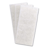 3M™ Doodlebug White Utility and Burnish Pads, 4.62 x 10, White, 10/Carton (MMM08003B) Case of 10