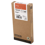 Epson® T653A00 UltraChrome HDR Ink, Orange (EPST653A00) Each
