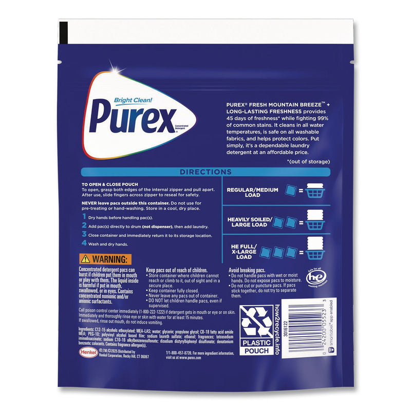 Purex® 4-in-1 HE Laundry Detergent Pacs, 66 Pods/Bag, 4 Bags/Carton (DIA05524) Case of 4