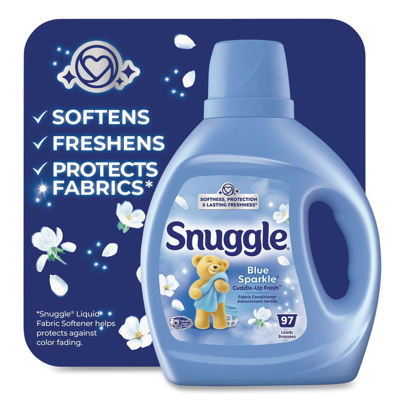Snuggle® Blue Sparkle Cuddle-Up Fresh Liquid Fabric Conditioner, 66 oz Bottle, 6/Carton (DIA47452) Case of 6