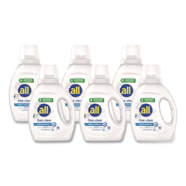 all® Free Clear Liquid Fabric Softener, Fragrance Free, 34 oz Bottle, 6/Carton (DIA47430) Case of 6