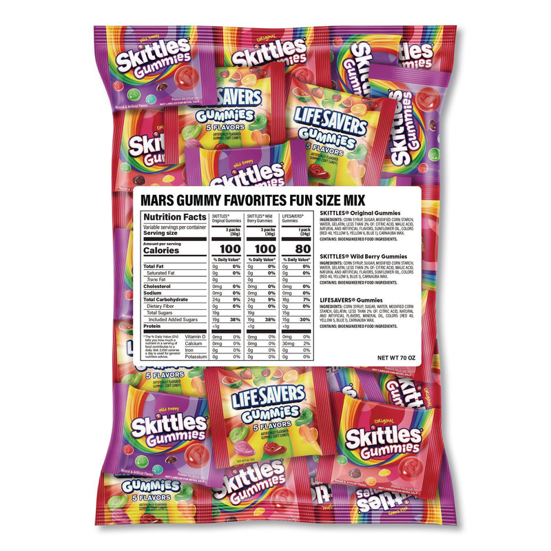 MARS Gummy Favorites Fun Size Mix, 70 oz Bag (GRR22002591) Each