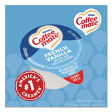 Coffee mate® Liquid Coffee Creamer, French Vanilla, 0.38 oz Mini Cups, 360/Carton (NES48978) Case of 360