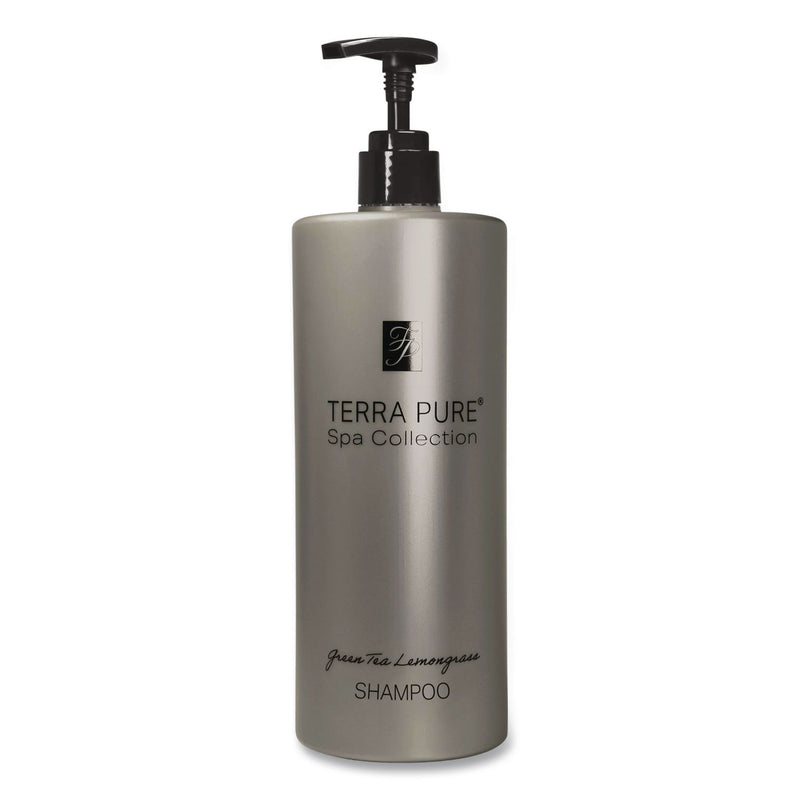 Diversified Hospitality Solutions Terra Pure Shampoo Air Pump, Green Tea Lemongrass Scent, 16.23 oz Bottle, 12/Carton (DHS458944) Case of 12
