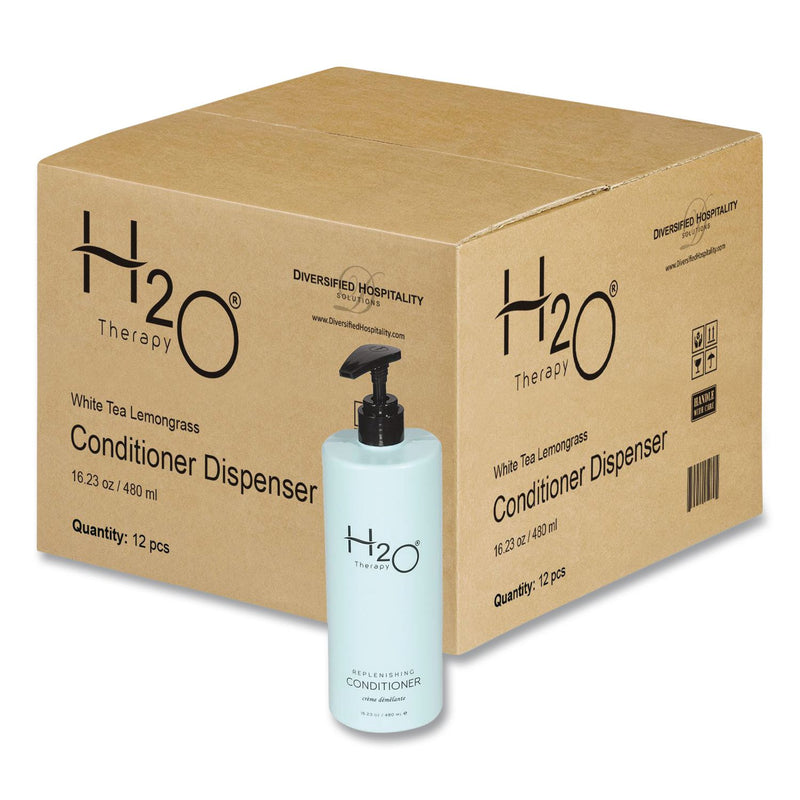 Diversified Hospitality Solutions H2O Therapy Conditioner Air Pump, White Tea and Lemongrass Scent, 16.23 oz Bottle, 12/Carton (DHS259812) Case of 12