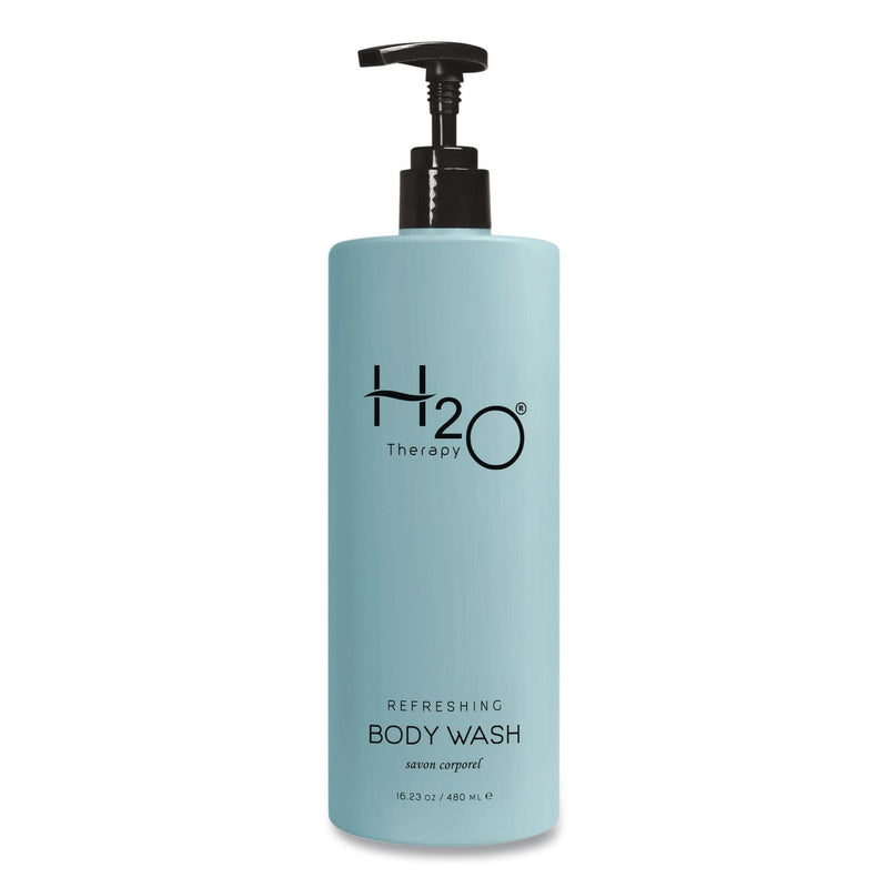 Diversified Hospitality Solutions H2O Therapy Body Wash Air Pump, White Tea and Lemongrass Scent, 16.23 oz Bottle, 12/Carton (DHS259829) Case of 12