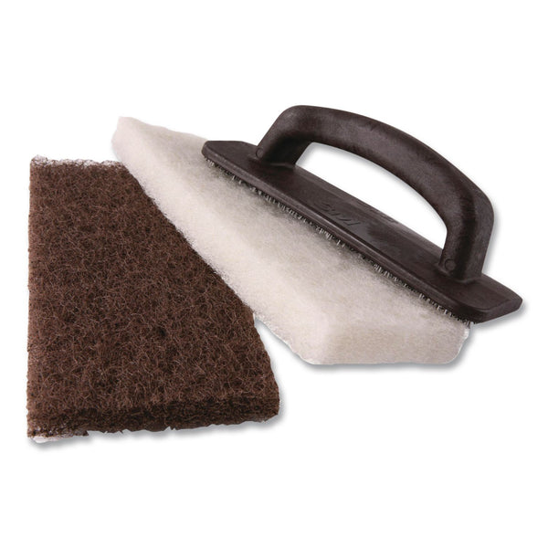 3M™ Doodlebug Utility Pad, 4.62 x 10, Brown, 10/Carton (MMM08004B) Case of 10