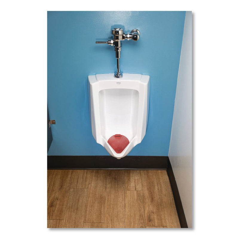 Boardwalk® Urinal Screen, Cherry Scent, Red, 1.8 oz, Dozen (BWK1008) 1 Dozen