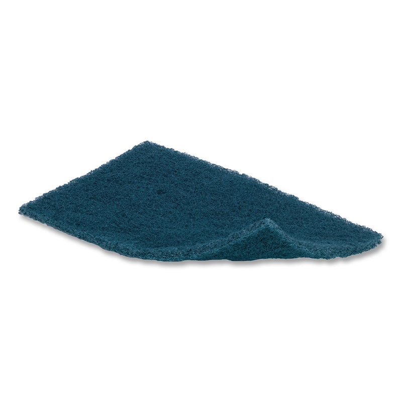 Boardwalk® Medium-Duty Scrub Pad, 4.62 x 10, Blue, 10/Carton (BWK402B) Case of 10