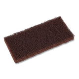 Boardwalk® Heavy-Duty Utility Pad, 4.62 x 10, Brown, 10/Carton (BWK403B) Case of 10