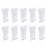 Boardwalk® Fine Grade Utility Pad, 4.62 x 10, White, 10/Carton (BWK401B) Case of 10