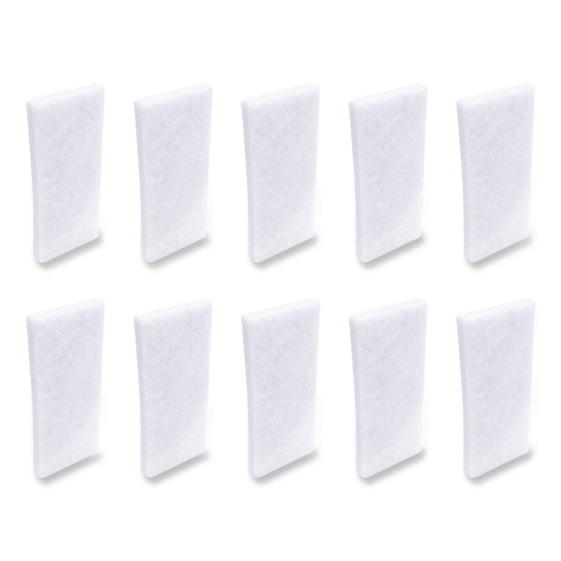 Boardwalk® Fine Grade Utility Pad, 4.62 x 10, White, 10/Carton (BWK401B) Case of 10