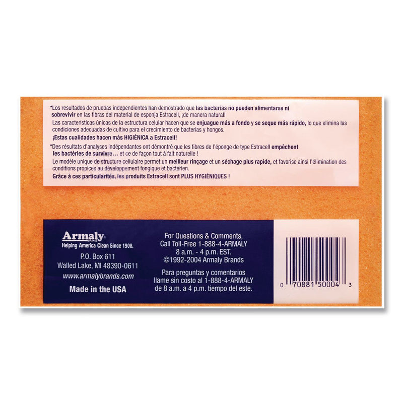 Brillo® Commercial Heavy Duty Scrub Sponge, 3.5 x 6.12, 0.8" Thick, Orange/Green,12/Carton (AMY21006) Case of 12