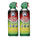 Ultra Duster™ Industrial Strength Compressed Air Duster Cleaner, 10 oz Can, 2/Pack (ULDUDS10P2) Pack of 2