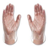 X3® by AMMEX® Poly Food Safe Industrial Gloves, Powder-Free, Medium, Clear, 500/Box (AXCPGLOVEM500) Box of 500
