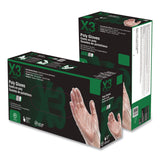 X3® by AMMEX® Poly Food Safe Industrial Gloves, Powder-Free, Medium, Clear, 500/Box (AXCPGLOVEM500) Box of 500