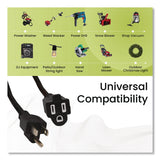 GoGreen Power 16 AWG Outdoor Extension Cord, 25 ft, 13 A, Black (GGP13725BK) Each
