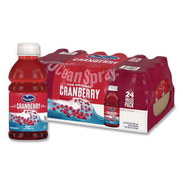 Ocean Spray® Cranberry Juice Cocktail, Cranberry, 10 oz Bottle, 24/Carton (GRR22002661) Case of 24