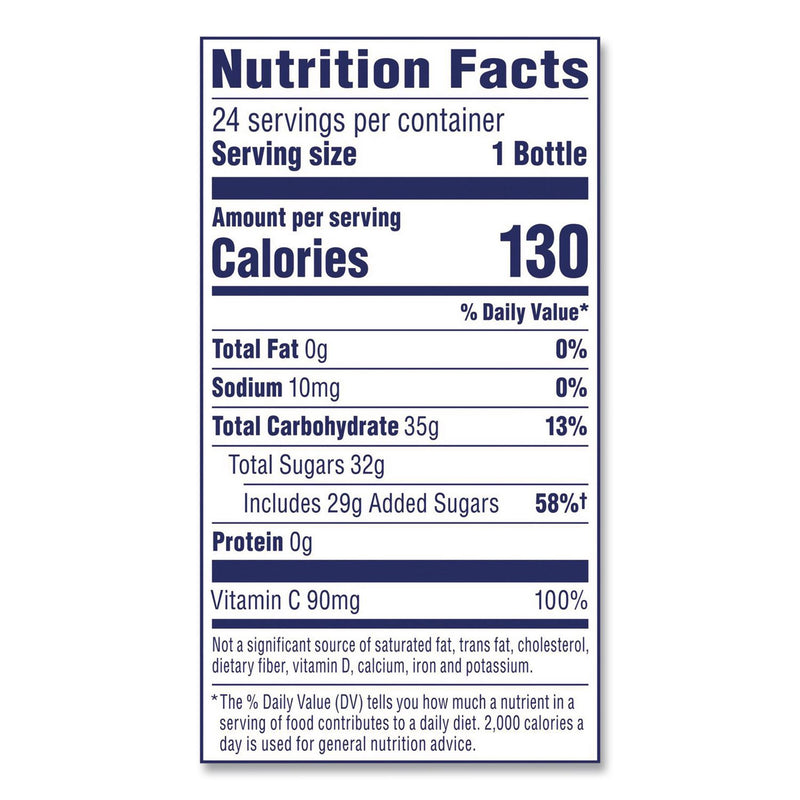 Ocean Spray® Cranberry Juice Cocktail, Cranberry, 10 oz Bottle, 24/Carton (GRR22002661) Case of 24