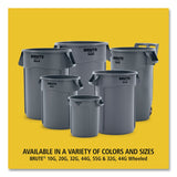 Rubbermaid® Commercial Brute Container, 10 gal, Plastic, Blue (RCP1779699CT) Case of 6