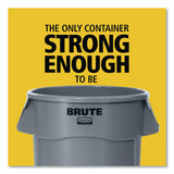 Rubbermaid® Commercial Brute Container, 10 gal, Plastic, Blue (RCP1779699CT) Case of 6