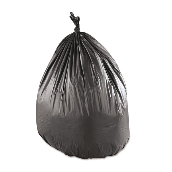 Inteplast Group Low-Density Commercial Can Liners, 33 gal, 0.9 mil, 33" x 39", Black, Interleaved Roll, 25 Bags/Roll, 6 Rolls/Carton (IBSSL3339XPKC) Case of 150