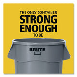 Rubbermaid® Commercial Brute Container, 55 gal, Resin, Black, 3/Carton (RCP17797393) Case of 3