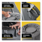 Rubbermaid® Commercial Brute Container, 55 gal, Resin, Black, 3/Carton (RCP17797393) Case of 3
