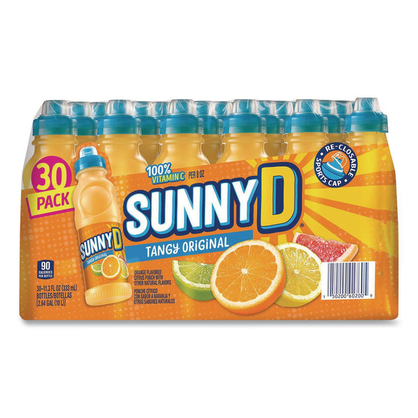 SUNNY D® Tangy Original Sport Bottle, Orange, 11.3 oz Bottle, 30/Carton (GRR22002659) Case of 30