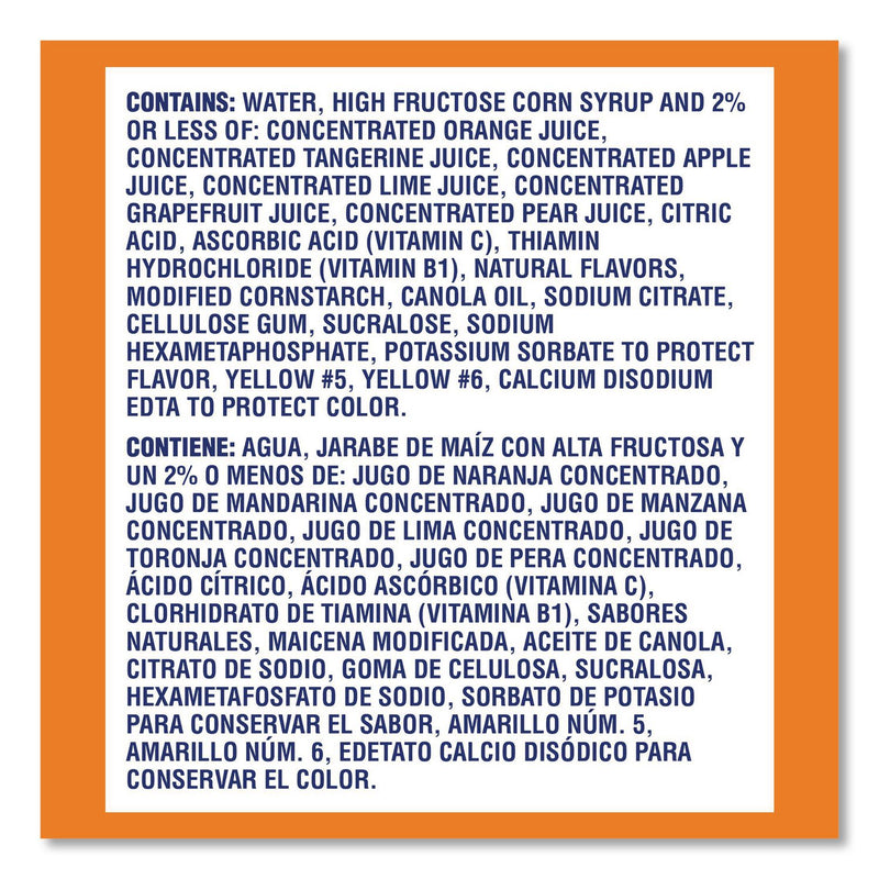 SUNNY D® Tangy Original Sport Bottle, Orange, 11.3 oz Bottle, 30/Carton (GRR22002659) Case of 30