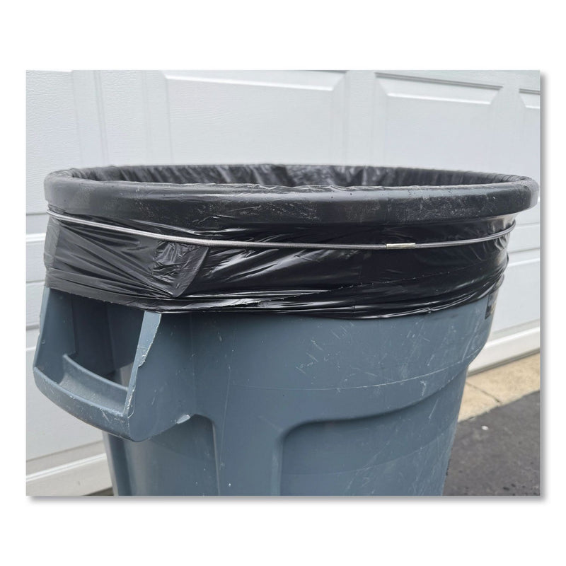 BAND IT® Trash Can Loops, for 32 gal to 55 gal Cans, 0.25" x 25", Gray, 36/Carton (AMY44455) Case of 36