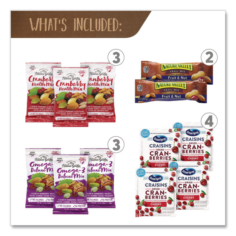 Snack Box Pros Fruits and Nuts Snack Box, 37 Assorted Snacks/Box (GRR70000155) Case of 37