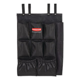 Rubbermaid® Commercial Fabric 9-Pocket Cart Organizer, 19.8 x 1.5 x 27.5, Black, 6/Carton (RCP2202582) Case of 6