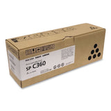 Ricoh® 408180 Toner, 1,500 Page Yield, Black (RIC408180) Each
