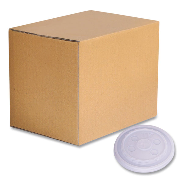 WinCup® Plastic Lids for Foam Cups and Bowls, Slotted, Fits 12 oz to 24 oz Cold Cups, Translucent, 1,000/Carton (WCP221935) Case of 1000