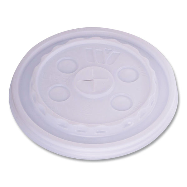 WinCup® Plastic Lids for Foam Cups and Bowls, Slotted, Fits 12 oz to 24 oz Cold Cups, Translucent, 1,000/Carton (WCP221935) Case of 1000