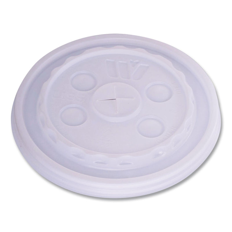 WinCup® Plastic Lids for Foam Cups and Bowls, Slotted, Fits 12 oz to 24 oz Cold Cups, Translucent, 1,000/Carton (WCP221935) Case of 1000
