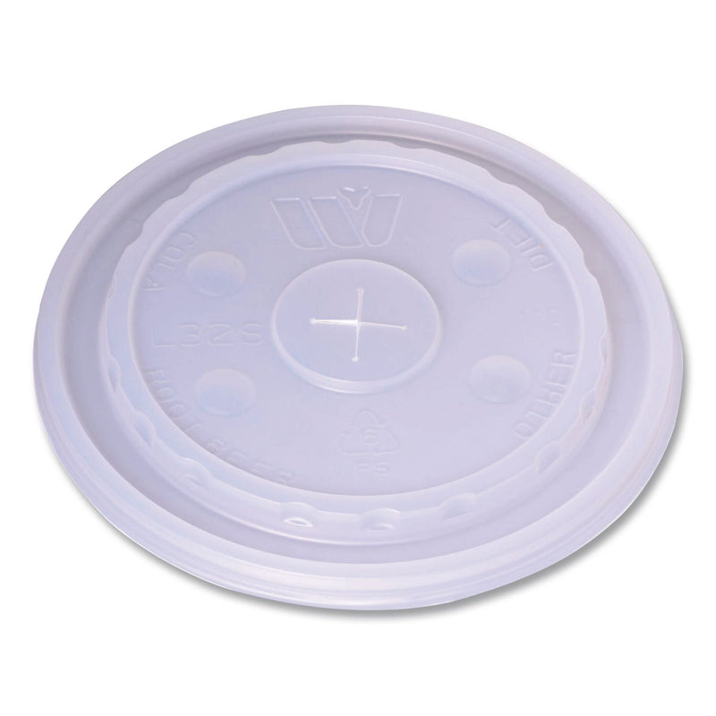 WinCup® Plastic Lids for Foam Cups and Bowls, Slotted, Fits 32 oz to 64 oz Cold Cups, Translucent, 1,000/Carton (WCP221936) Case of 1000