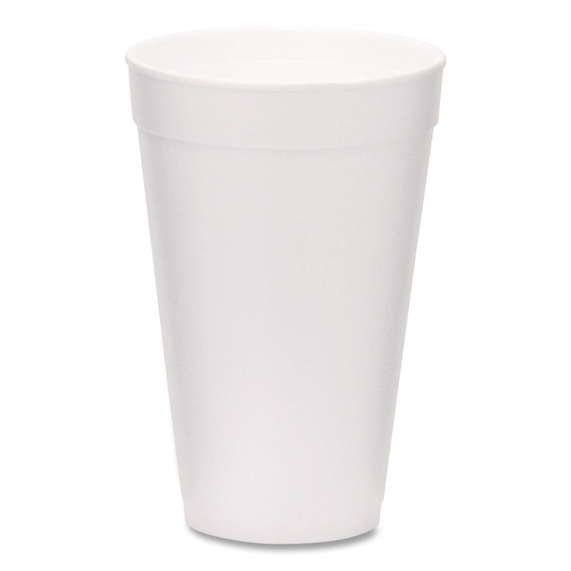 WinCup® Foam Drink Cups, 16 oz, White, 500/Carton (WCP221974) Case of 500
