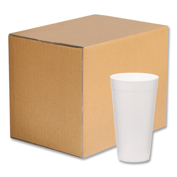 WinCup® Foam Drink Cups, 20 oz, White, 500/Carton (WCP221976) Case of 500